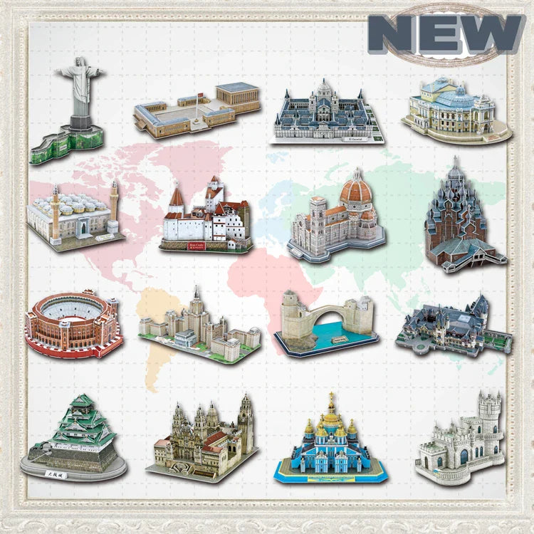 Architectural Landmark 3D Jigsaw Puzzle Model