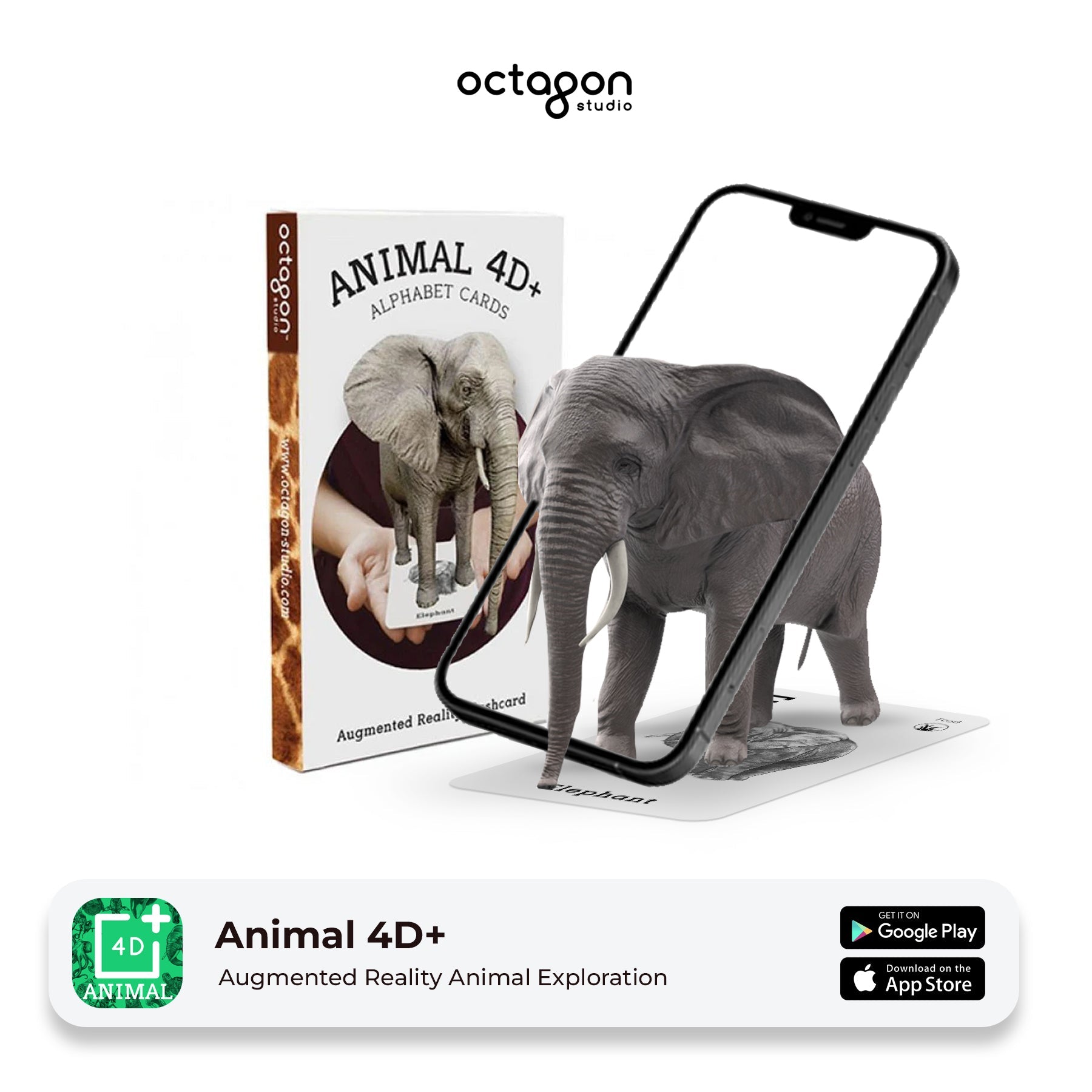Animal 4D+ Augmented Reality Cards