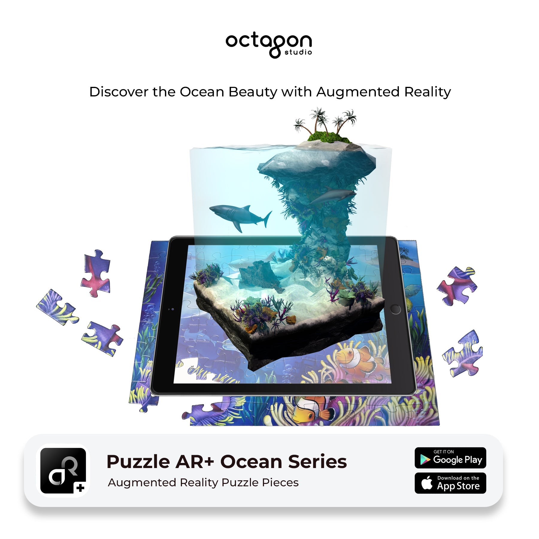 Ocean AR+ Augmented Reality Jigsaw