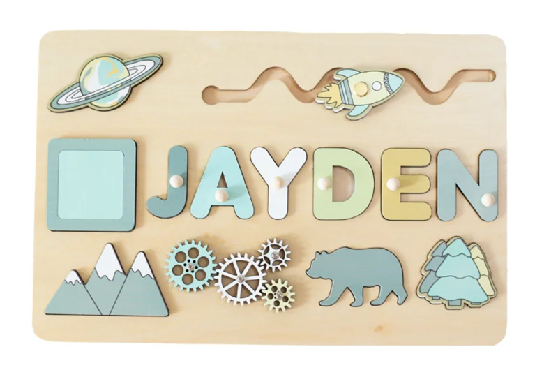 Wooden Name Puzzle for Kids