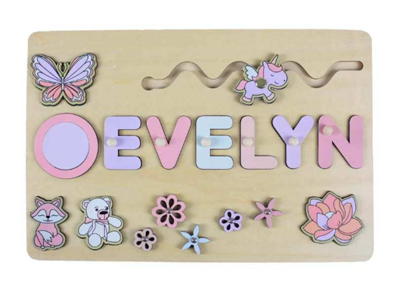 Wooden Name Puzzle for Kids