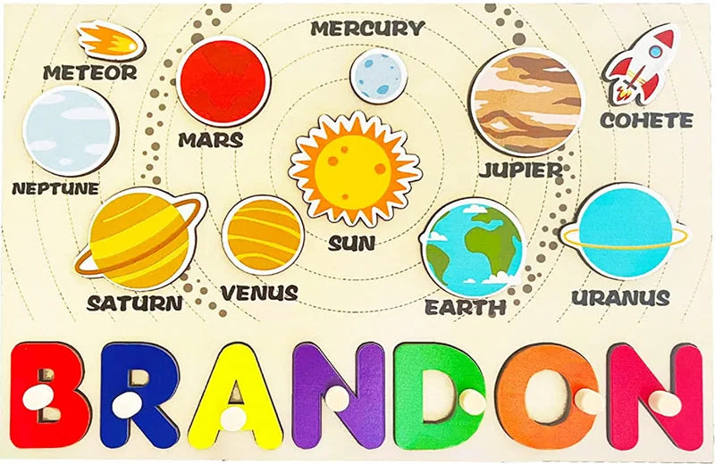 Wooden Name Puzzle for Kids