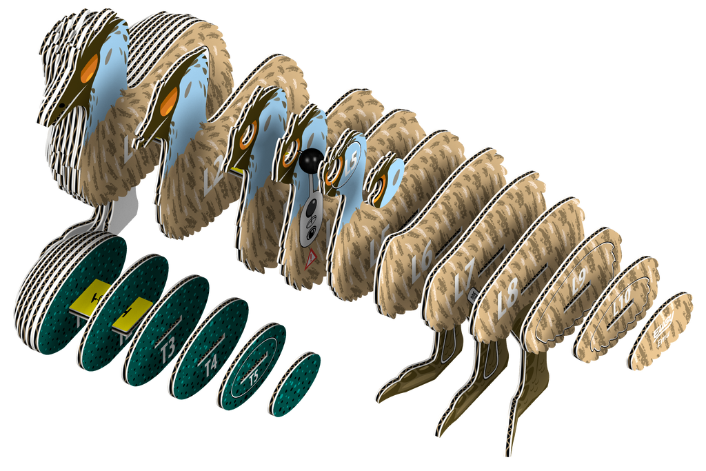 EUGY Emu 3D Puzzle